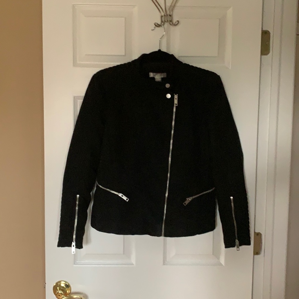 H&M Suede Like Cropped Jacket